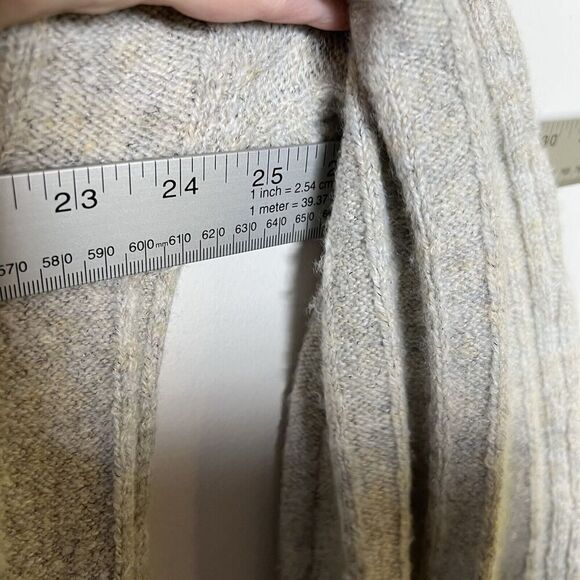 Nic + Zoe Sweater Womens Medium Gray Cable Knit Cowl Neck Pearl Embellishments‎ - Picture 13 of 14